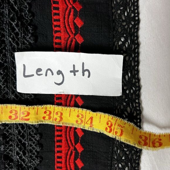 See & Be Seen Floral Embroidered Mini Sheath Dress Dark Romantic Whimsical Artsy - Picture 8 of 13